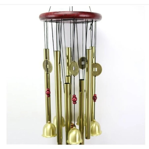 Chuông Gió Phong Thủy 10 Thanh 5 Chuông Treo Ngân Vang Tài Lộc (626)