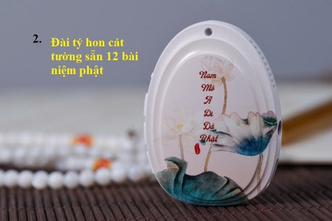 đài tí hon cát tường - máy niệm phật mini đeo cổ