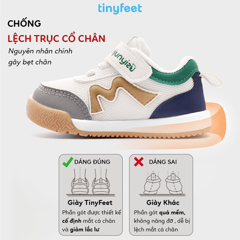 Giày tập đi cho bé TINYFEET WJ23 mùa đông, dáng thể thao