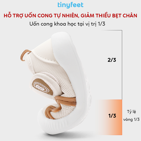 Giày tập đi cho bé TINYFEET WJ24 mùa đông, chống bẹt chân
