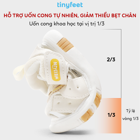 Sandal tập đi cho bé TINYFEET WJ18 có tiếng kêu bíp bíp
