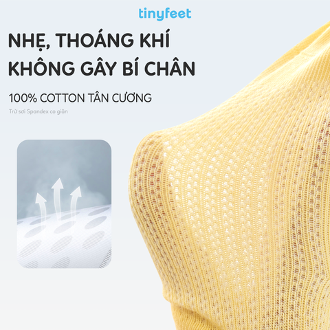 Tất Vớ chống trượt cho bé TINYFEET KS09 kháng khuẩn, họa tiết động vật dễ thương