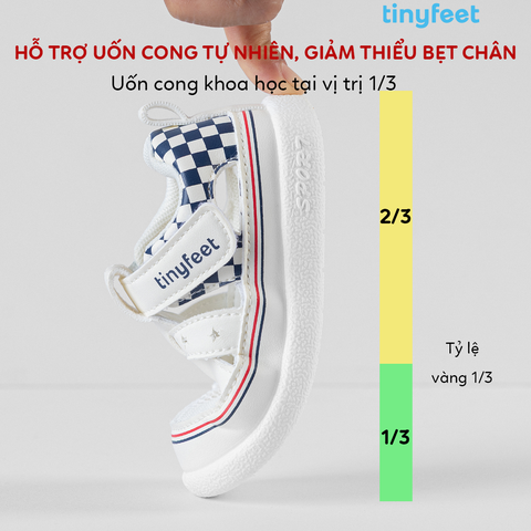 Giày tập đi cho bé TINYFEET TN03 thoáng khí, chống bẹt chân