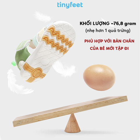 Sandal tập đi cho bé TINYFEET WJ16 có tiếng kêu bíp bíp