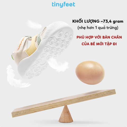 Giày tập đi cho bé TINYFEET WJ17 thể thao, thoáng khí, chống bẹt chân