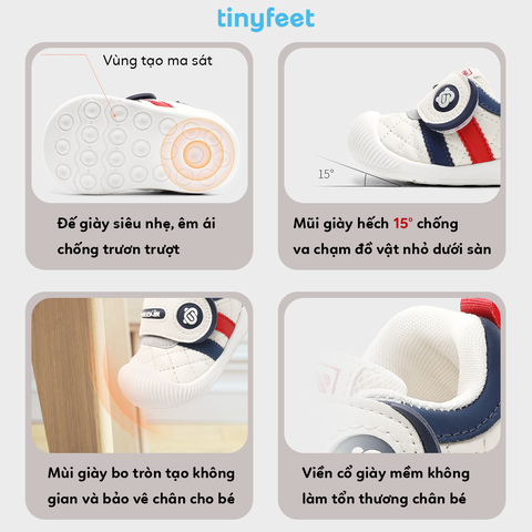 Giày tập đi cho bé TINYFEET WJ25 siêu ấm áp mùa đông