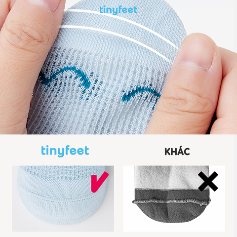 Tất Vớ cotton cho bé 1-3 tuổi TINYFEET KS11 mềm mại, kháng khuẩn