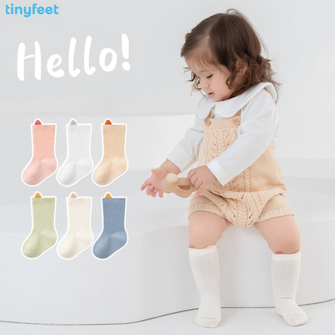 Tất Vớ cho bé 1-3 tuổi TINYFEET KS08 cotton dày dặn, không xù lông