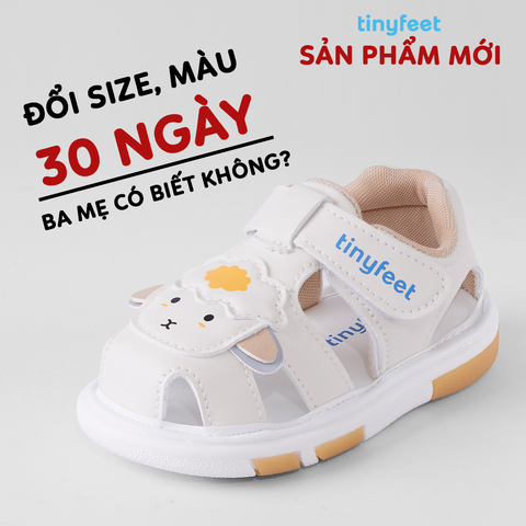 Sandal có kèn kêu Bíp Bíp cho bé 1-3 tuổi TINYFEET TN05 mềm mại, thoáng khí