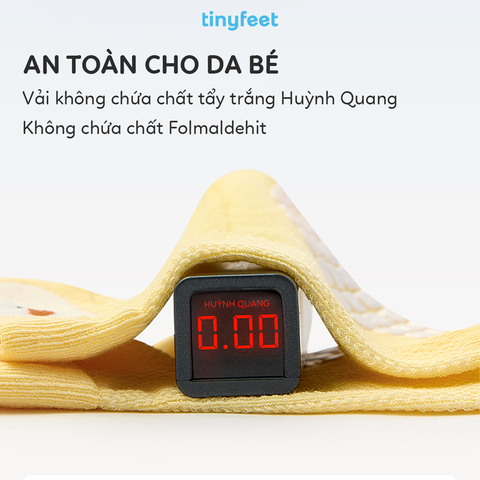 Tất Vớ chống trượt cho bé TINYFEET KS09 kháng khuẩn, họa tiết động vật dễ thương
