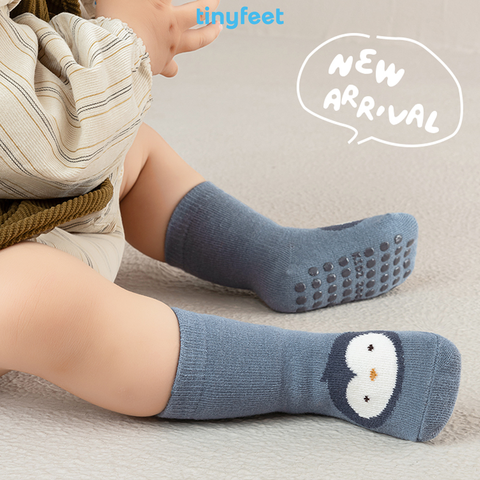 Tất Vớ chống trượt cho bé 1-3 tuổi TINYFEET KS06 mềm mại, không xù lông