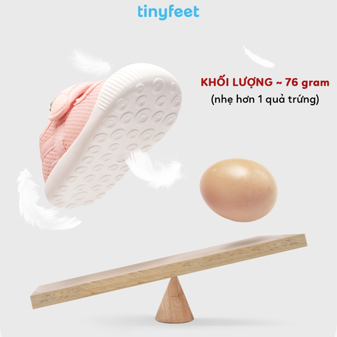 Giày tập đi cho bé TINYFEET WJ07 dễ thương, thoáng khí, mềm mại