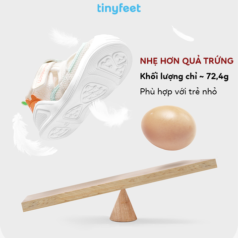 Giày tập đi cho bé TINYFEET WJ05 thiết kế thể thao, thoáng khí