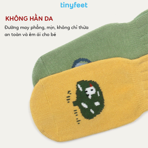 Tất Vớ chống trượt TINYFEET KS02 mềm mại cho bé từ 1-3 tuổi