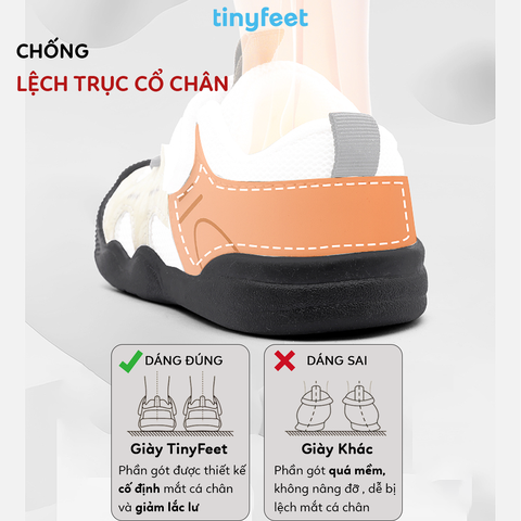 Giày tập đi cho bé TINYFEET WJ30 phối màu Camo cá tính, chống bẹt chân