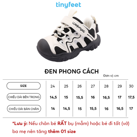 Giày cho bé TINYFEET WJ28 thể thao, phong cách, năng động
