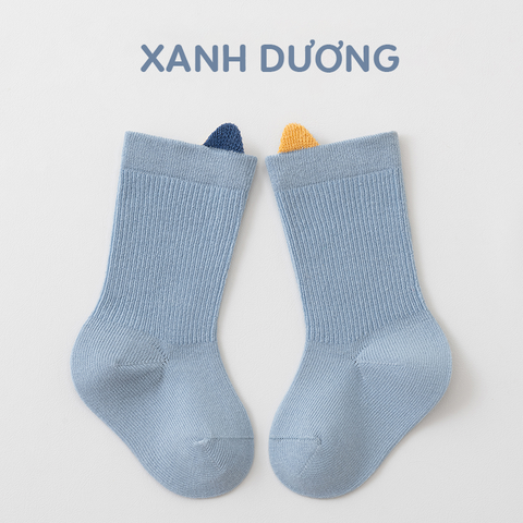 Tất Vớ cho bé 1-3 tuổi TINYFEET KS08 cotton dày dặn, không xù lông