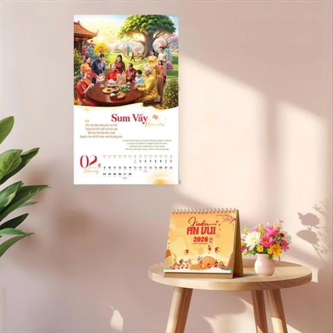 Combo Lịch Để Bàn, Lịch Treo Tường - 2026