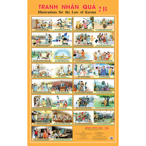Tranh Nhân Quả treo tường - 2B