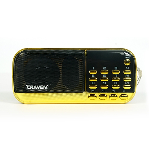 Đài nghe Craven CR-836 2 Pin USB, Thẻ nhớ, Đài FM