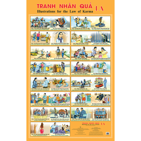 Tranh Nhân Quả treo tường - 1A
