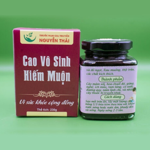 Cao Thông Kinh Hoạt Huyết Tắc Vòi Trứng của Lương Y Nguyễn Thị Thái