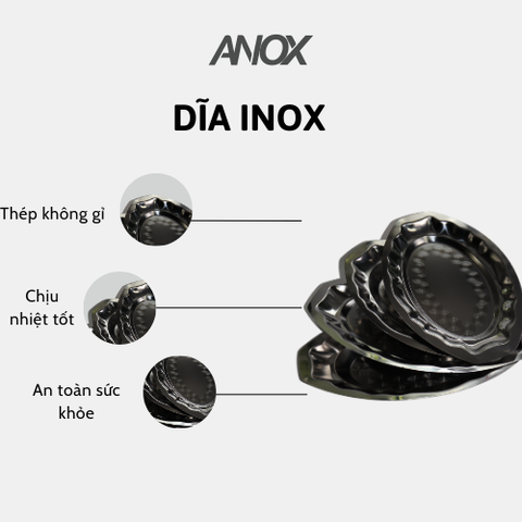 Dĩa Inox ANOX 430 Sâu | Hàng Việt Nam