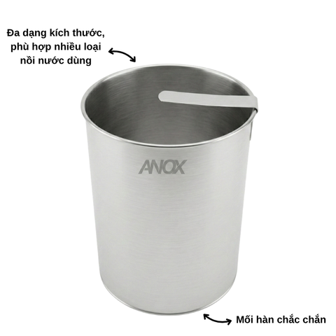 Lòng Trụng inox 430 ANOX Cho Nồi Hủ Tiếu - Đường kính 17.5 cm