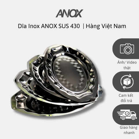 Dĩa Inox ANOX 430 Cạn | Hàng Việt Nam
