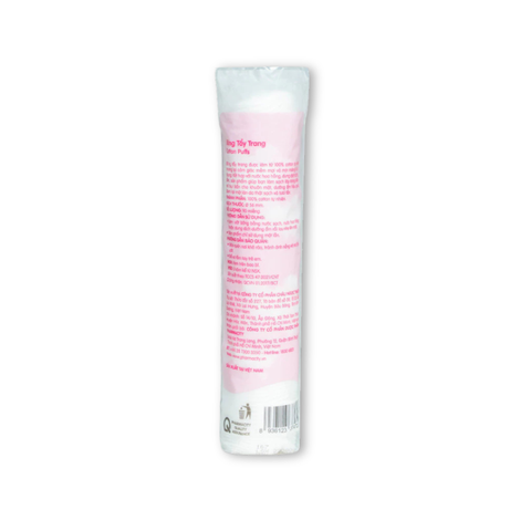 Bông tẩy trang tròn Pharmacity Cotton Puffs (Túi 90 miếng)