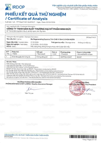 Vi sinh 2.0 dành cho da nhạy cảm| Mỹ phẩm vi sinh Hoa Ngân