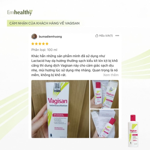 Dung dịch vệ sinh phụ nữ làm mềm và chống lão hoá Vagisan Intimwaschlotion 200ml
