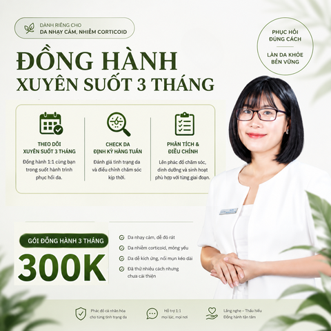 Combo 1 Chống nắng và phục hồi da tại nhà | Có HLV đồng hành 3 tháng