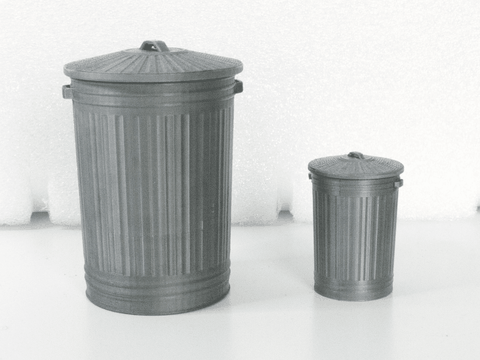 Thùng Rác Kim Loại Mô Hình – Tỷ lệ 1/10 - 1/24