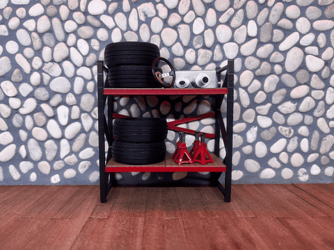 Kệ Kho Đồ Nghề Garage – Tỉ lệ 1/24