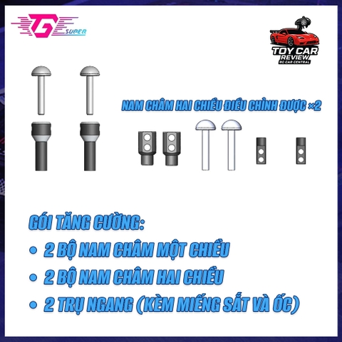 TG Racing – Bộ chân body từ tính (Magnetic Body Mount) cho xe RC 1/24 – 1/28