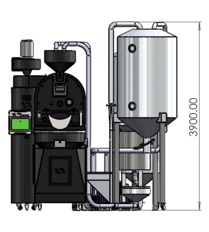 Hệ thống tự rang công suất 10 Kg - VAR10HTTR&XLKB
