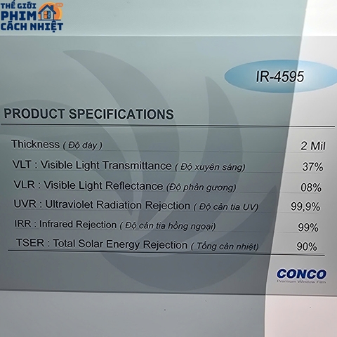 Phim cách nhiệt cửa kính Conco IR-4595