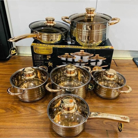 Bộ Nồi Đức 6 Món 12 Chi Tiết