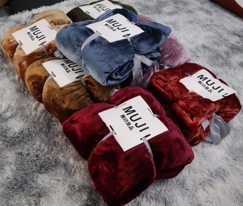 CHĂN LÔNG TUYẾT MUJI MỀN MỊN CAO CẤP