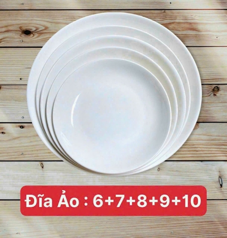 ĐĨA SỨ TRẮNG ẢO