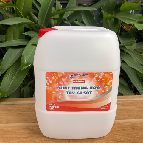 Hóa Chất Trung Hòa Môi Trường Giặt, Tẩy Gỉ Sắt, Làm Trắng Vải CleanChem