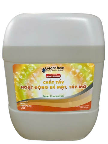 Hóa Chất Khử Dầu Mỡ, Tạo Nhũ, Cho Môi Trường Giặt CleanChem