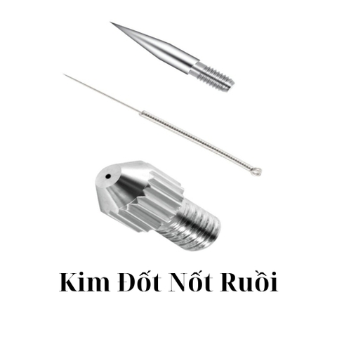 Đầu Kim Đốt Nốt Ruồi, Đầu Kim To, Đầu Lắp Kim Máy 5in1, Máy Đốt MiNi