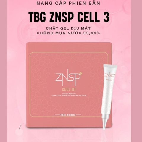 Gel tái tạo da sau xăm ZNSP CELL 3 bản nâng cấp xuất xứ Hàn Quốc dạng tuýt 8g