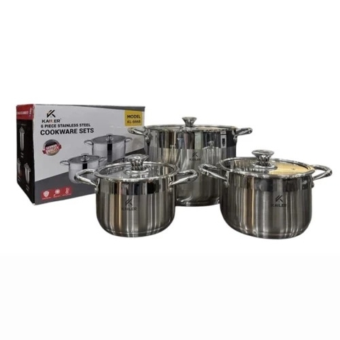 Bộ Nồi Inox 3 Món Kailer KL-6668