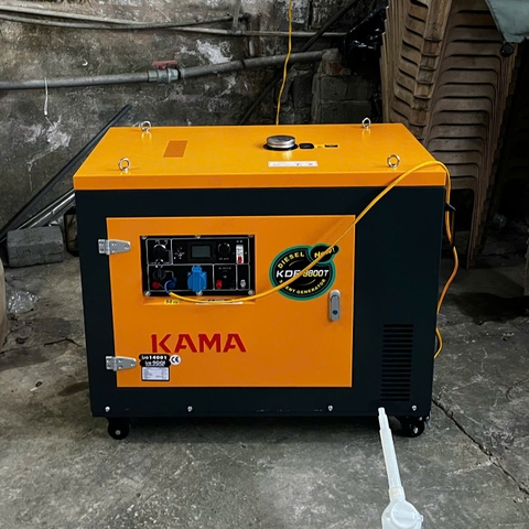 Máy Phát Điện Chạy Dầu 8Kw Kama KDE9800T Siêu Cách Âm