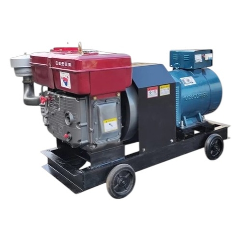 Máy Phát Điện Đầu Nổ Đông Phong 12HP 7.5KW 3 Pha (D12 Mát Nước, Đề)