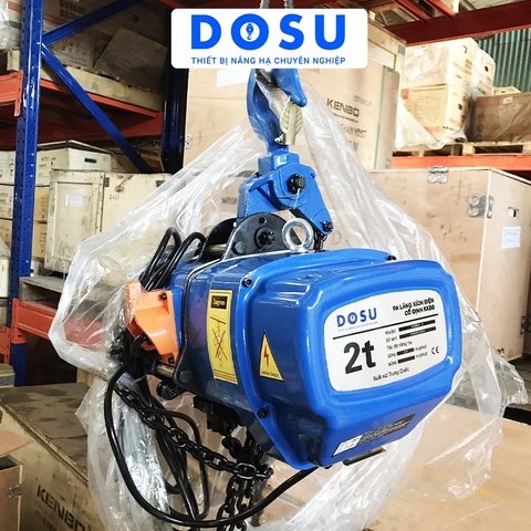 Pa lăng xích điện DOSU KKBB01-02 380V 1 tấn cố định