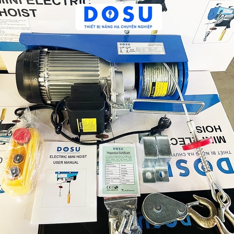 Tời điện DOSU PA600 12m 300-600kg 220V